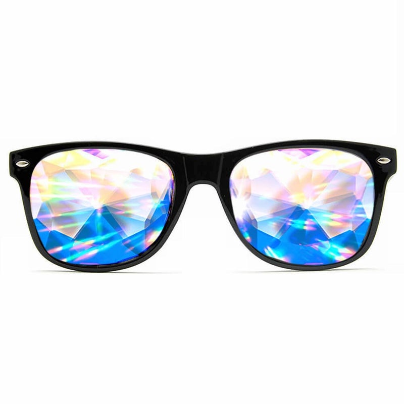 GloFX Ultimate Kaleidoscope Diffraction Glasses | 3D Prism Rainbow Bug Eye Effect | Perfect for EDM Rave Party, Music Festivals, Content Creation and more - Image 1